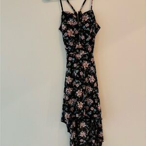 Floral High-Low Dress